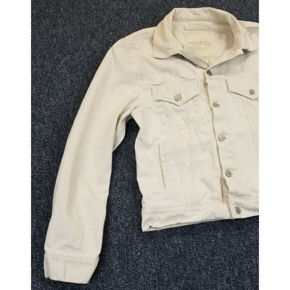Ralph Lauren Denim & Supply Jacket Size M White Denim American Eagle Embroidered - Picture 3 of 16